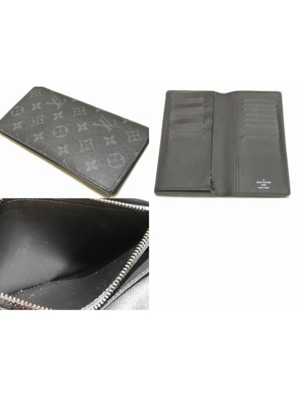 Louis Vuitton Brazza Bifold Wallet Monogram Eclipse Black